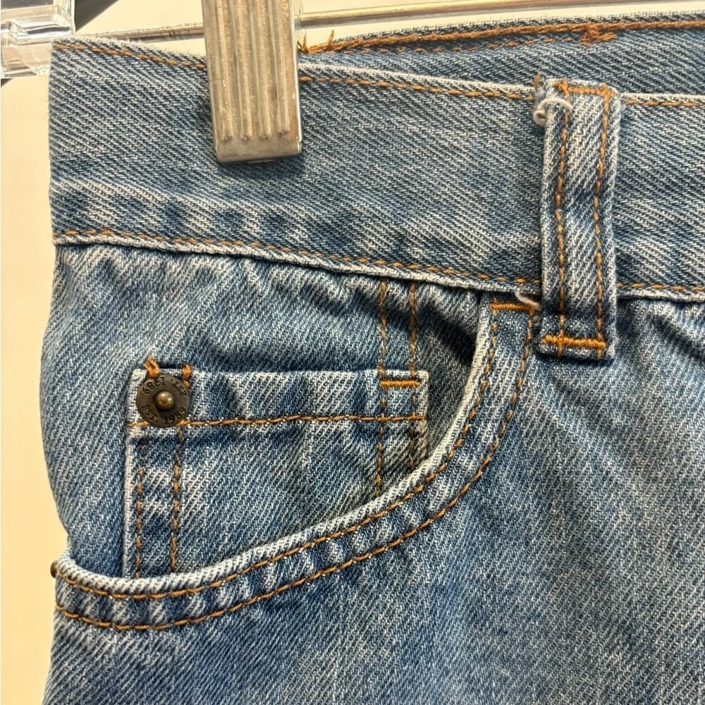 The Children’s Place Light Wash Denim Bootcut With Adjustable Waist Tabs- Size 7